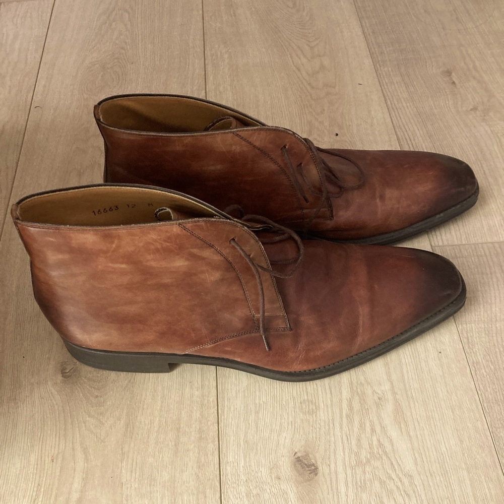 Men's Magnanni Brown Leather Shoes